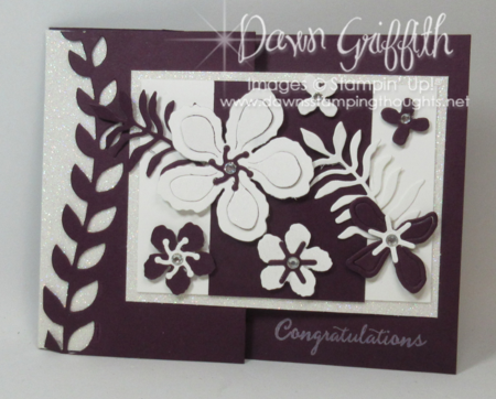 Congratulations Botanical Builder framelits #1 Dawn Griffith Stampin'Up! Occasions catalog 2016
