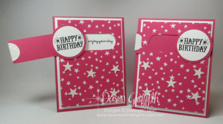 Slider Birthday card Stampin'Up! Occasions catalog Dawn Griffith