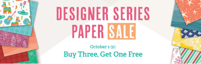 Designer Series Paper SALE buy 3 get 1 free