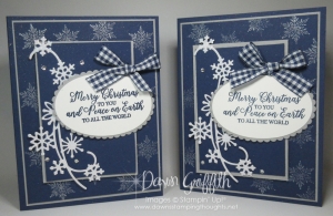 Two for Thursday ~ Snow is Glistening Card with Shimmer Paint stamping video