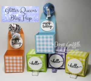 Itty Bitty Pop up Treat Box video ~ Glitter Queens Blog Hop