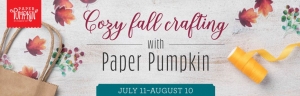Getting Cozy with August 2019 Paper Pumpkin