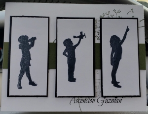 Samples of Card Sketch #91 from my Glitter Queens
