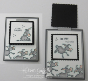 Front flap donkey fun fold card video