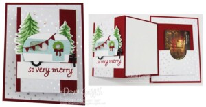 How to make a Christmas Tri Fold Card video.