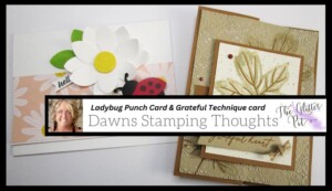 Ladybug Punch Art Card & Grateful Technique Card Video