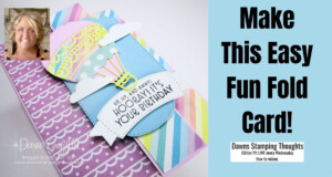 Hot Air Balloon Fun Fold card video